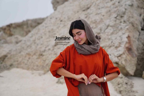 تونیک شلوار آجری کد sku-1100 - تصویر 2